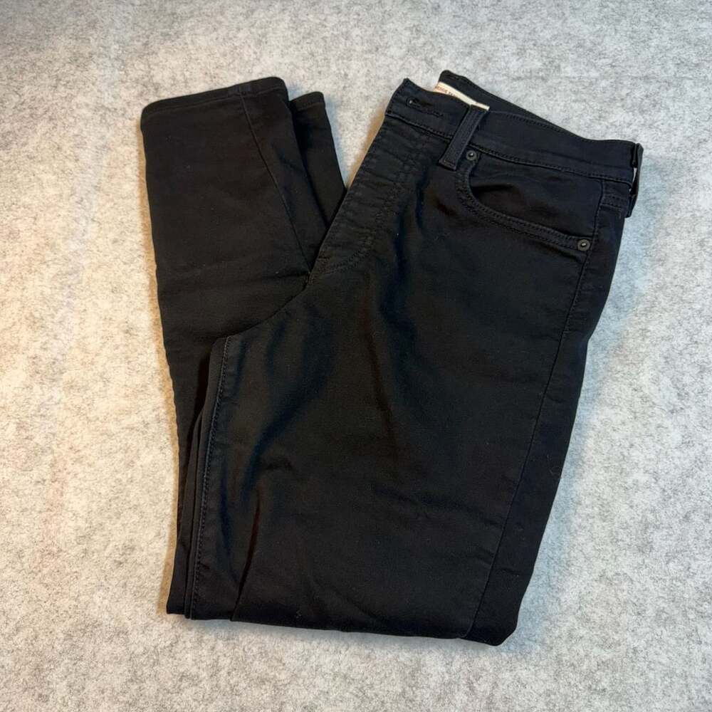 Levi's Wedgie Skinny Jeans Size 30 Black Denim